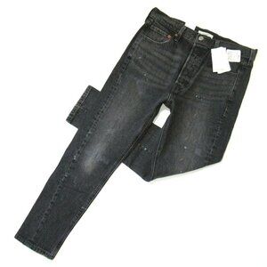 NWT Levi's 501 Skinny in Read Em & Weep Altered Seamed Stretch Jeans 31 x 28